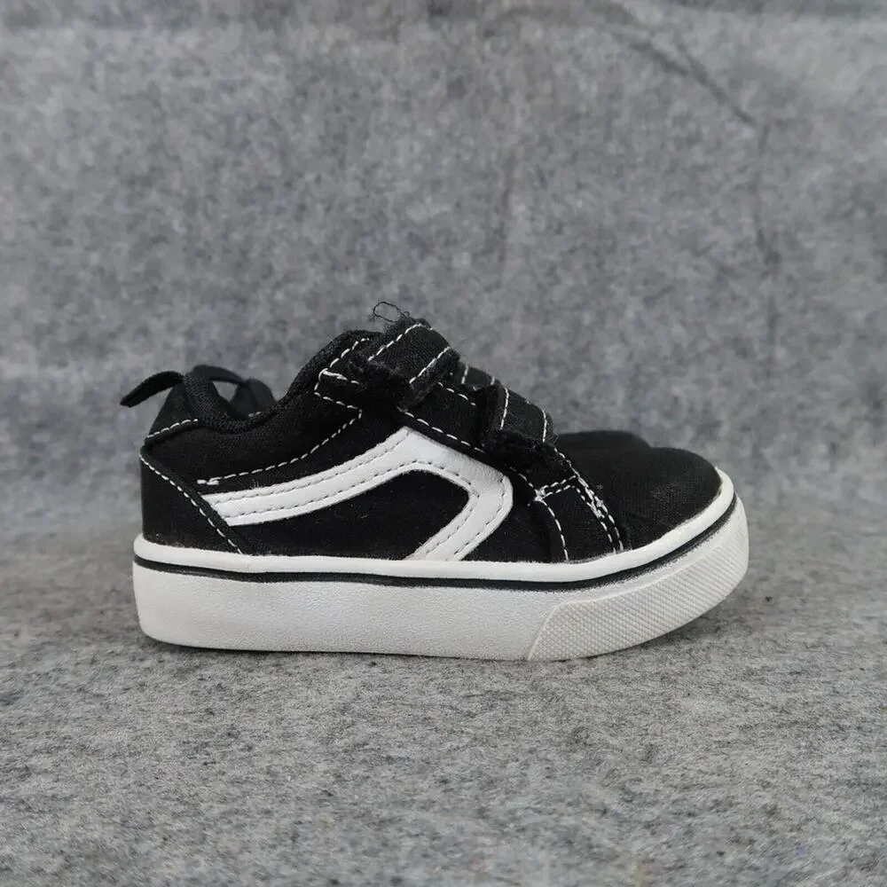 Wonder Nation Shoes Kid 5 Sneaker Active Casual Double Strap Black White Toddler